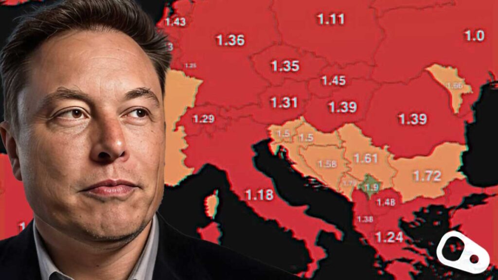 Read more about the article Δημογραφικό: Κώδωνας κινδύνου για την Ευρώπη από τον Ίλον Μασκ