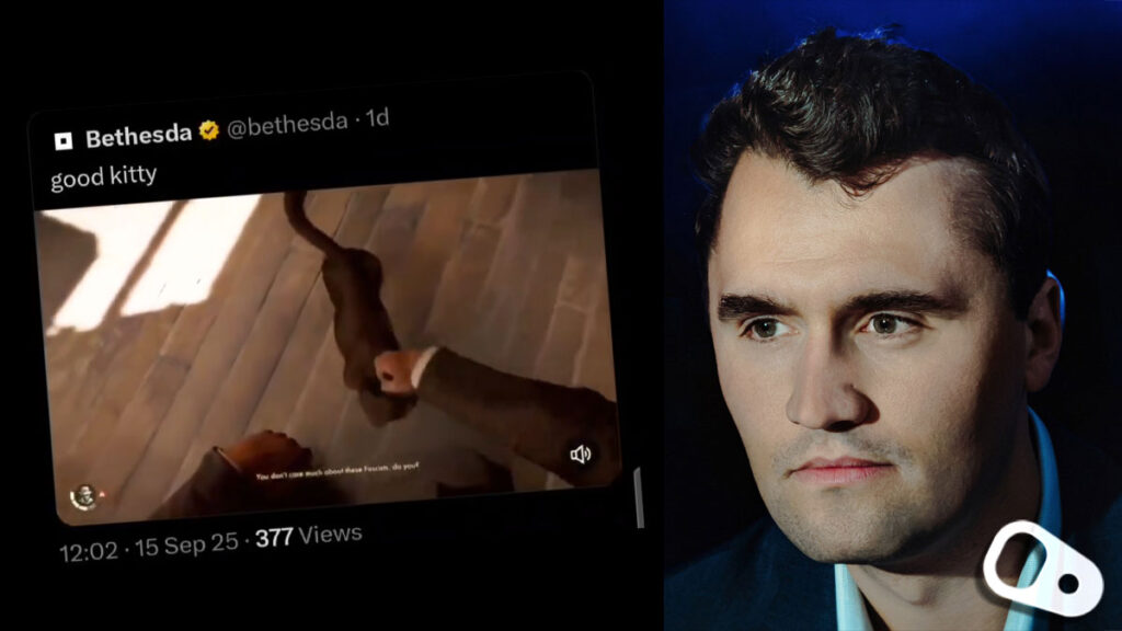 Read more about the article Η σιχαμένη Bethesda χαίρεται με την δολοφονία του Charlie Kirk [BINTEO]